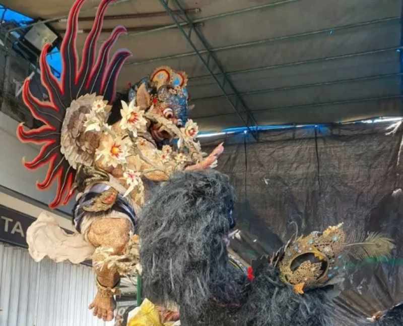 TAHUN 2023 : Ogoh-ogoh Seka Teruna Wijaya Kusuma banjar Dlodpasar, Desa Blahkiuh, Abiansemal, Badung, tahun 2023. (dok.radar bali)