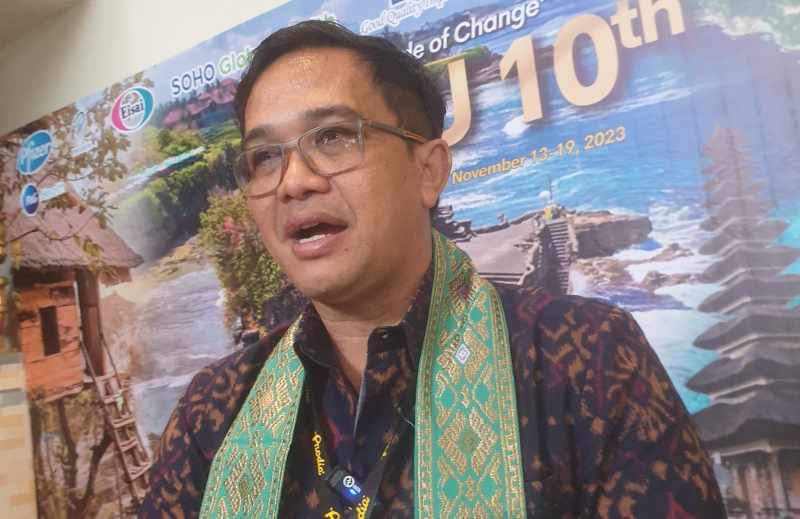 SAMPAIKAN PERINGATAN : Ketua Perdosni Cabang Denpasar dr, I Putu Eka Widyadharma. (ni Kadek novi febriani/radar bali)