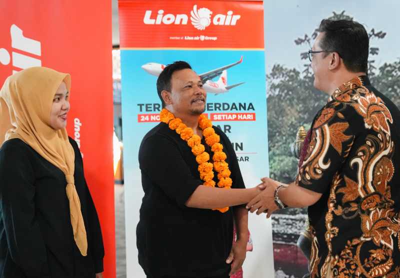 PERDANA : Maskapai Lion Air buka rute baru Banjarmasin-Bali sejak Jumat (24/11/2023). (Lion Air untuk Radar Bali)