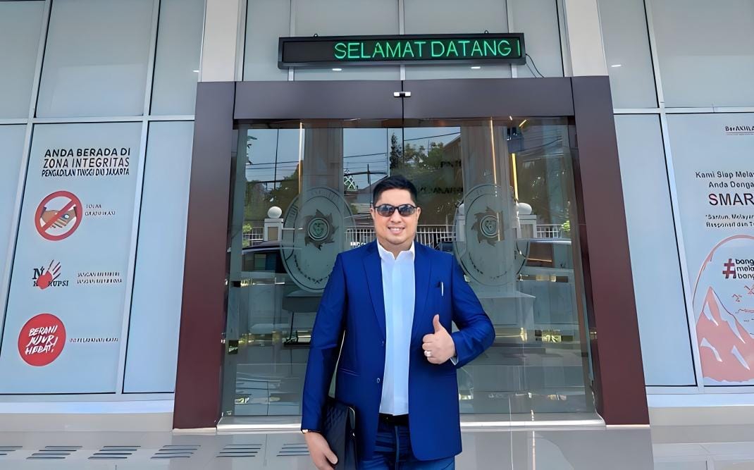 FINAL: Kuasa Hukum PT. Berkat Mandiri Nusantara Eneas Brisno Ginting, berada di Pengadilan Tinggi Jakarta.