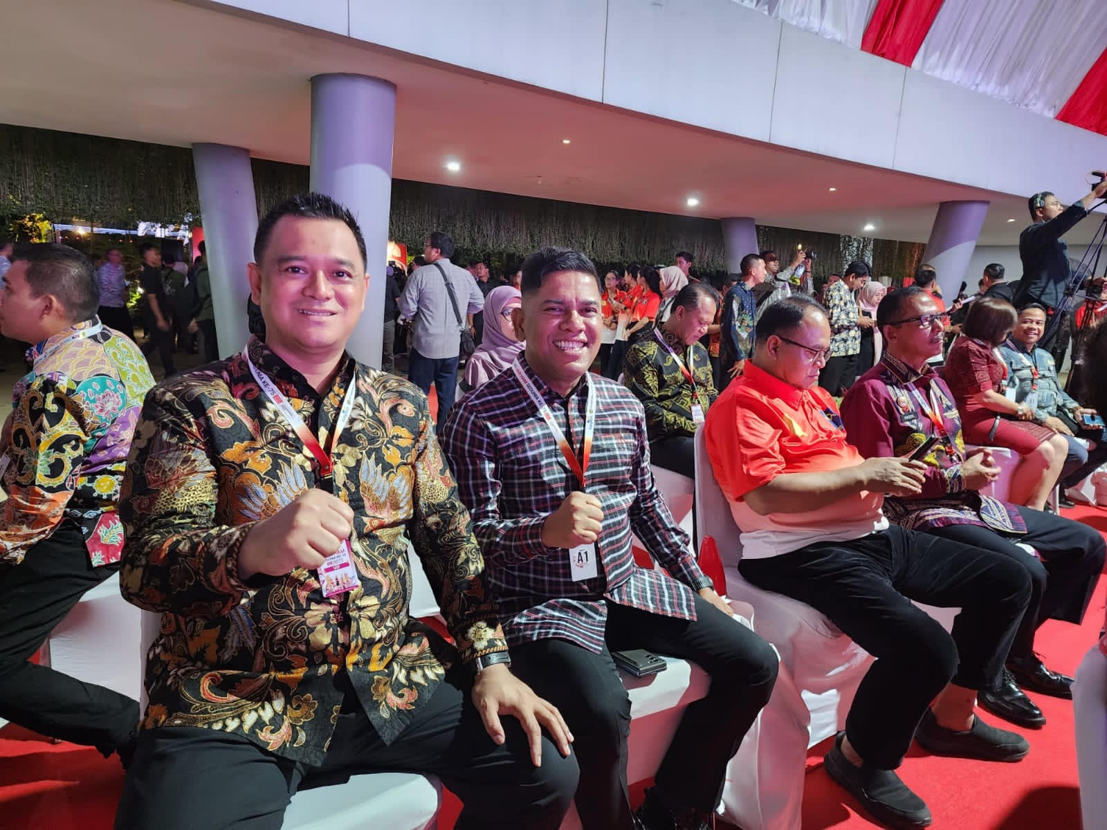 CIPTAKAN KENYMANAN:  Kepala Kantor Wilayah Kemenkumham Provinsi Bali, Romi Yudianto, saat hadiri puncak peringatan HAM Sedunia ke 75 di Jakarta