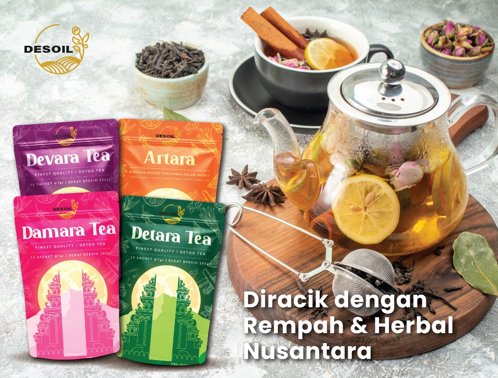 100% HERBAL: Produk Desoil dibuat dengan bahan herbal natural pilihan dengan kualitas terbaik. (Desoil untuk Radar Bali)