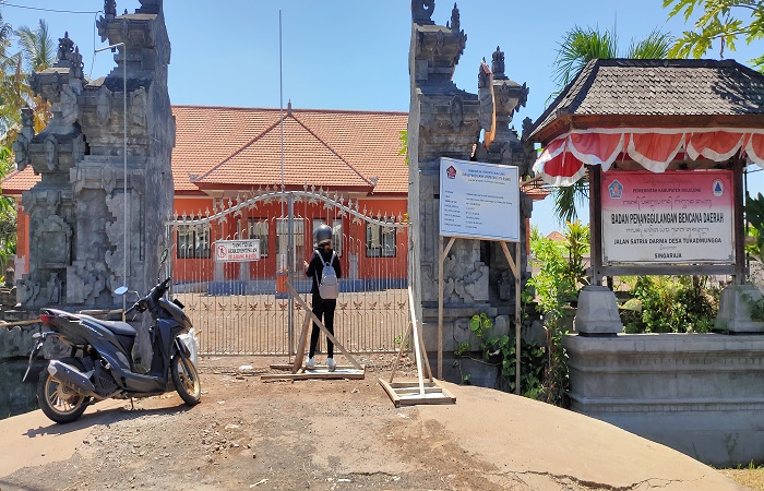 Gedung baru Badan Penanggulangan Bencana Daerah (BPBD) Buleleng di Desa Tukadmungga.