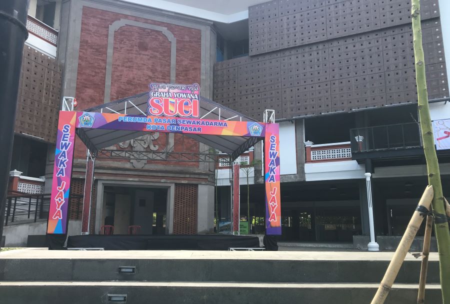 WAJAH BARU: Pasar Suci yang kini menjelma jadi Graha Yowana Suci di persimpangan Jalan Diponegoro-Hasanudin, segera soft opening.