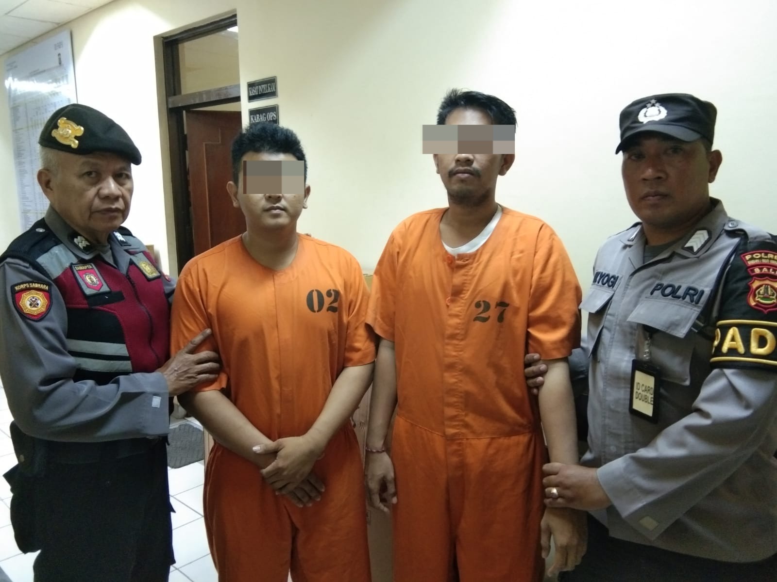 DIBEKUK: Dua ojol tersangka pemilik sejumnah transaksi di Dalung