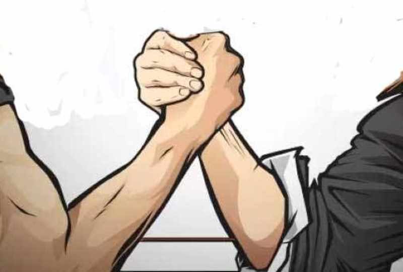 ilustrasi adu kekuatan- jawapos.com-radar bojonegoro