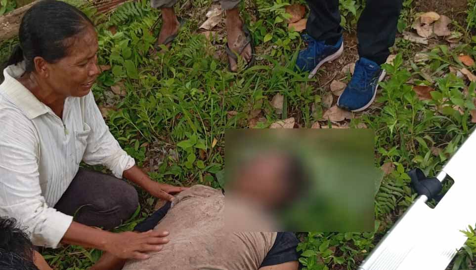 MENGENASKAN : Kondisi korban usai dievakuasi dari dasar jurang. (Istimewa)