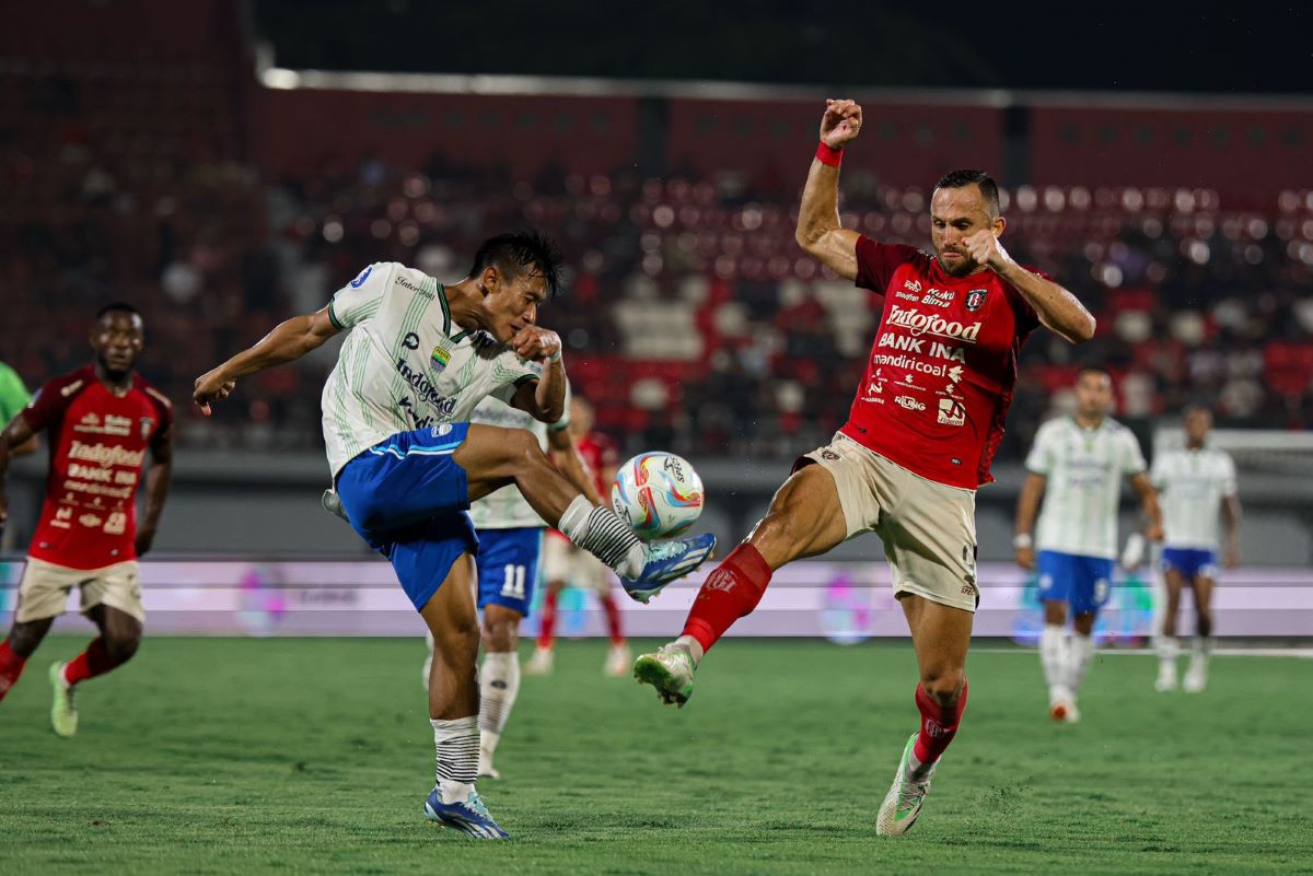 INGIN TIMNAS: Penyerang Bali United Ilija Spasojevi saat pertandingan melawan Persib Bandung beberapa waktu lalu.