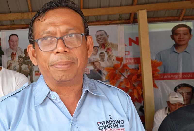 JADI ALASAN POLITIS: Firmansyah, Koordinator Relawan Prabowo-Gibran Bali- Nusra, buka suara.  (francelino junior)