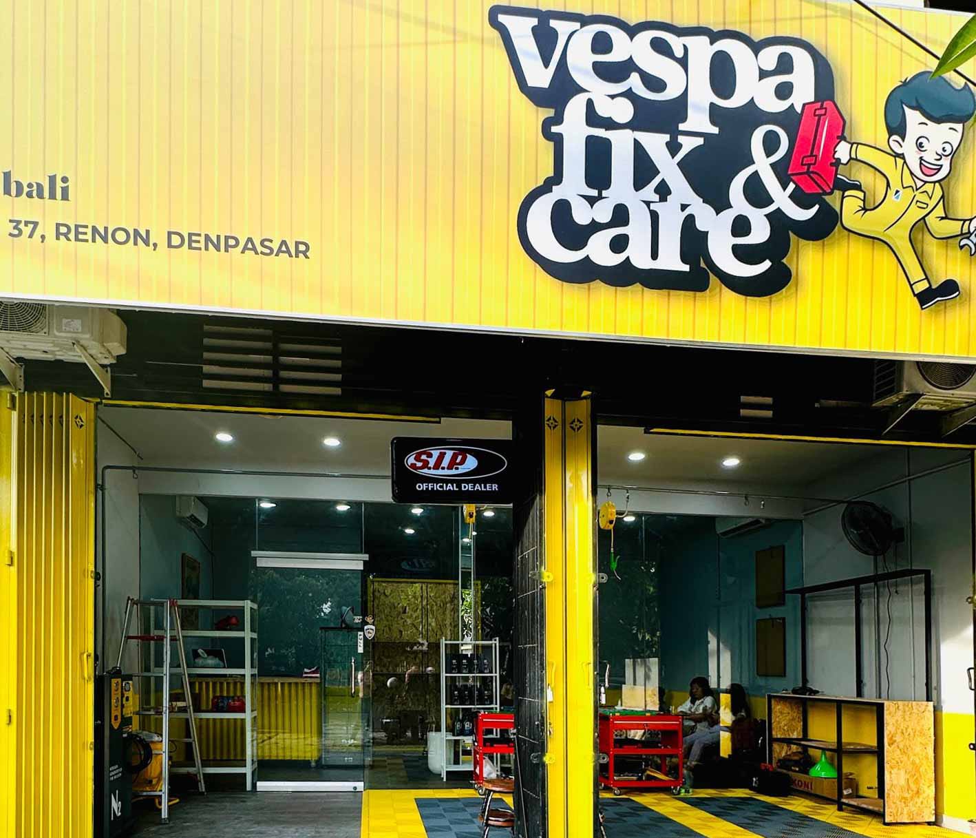 STRATEGIS: Lokasi Vespa Fix and Care Gampang Dicari, Berada di Jl. Letda Tantular no.37, Renon, Denpasar