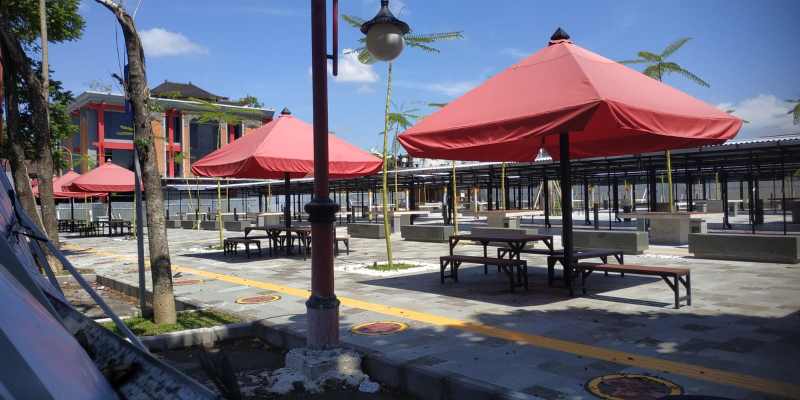 SUDAH SIAP PAKAI : Suasana di pasar senggol Gianyar pada Senin (19/1/2024), (Istimewa)