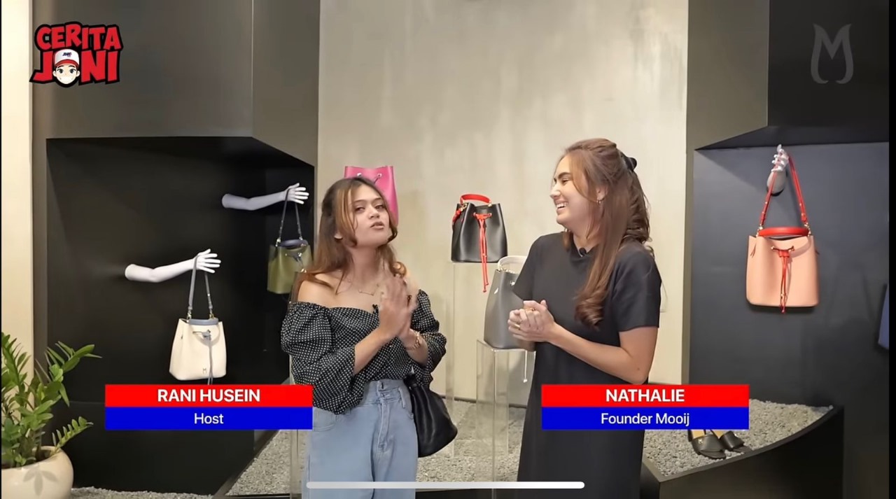 Rani Husein, Host Cerita Joni bersama Nathalie Mooij, Founder Mooij