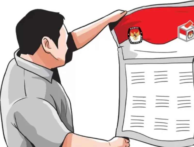 ilustrasi penghitungan suara- jawapos radar kediri