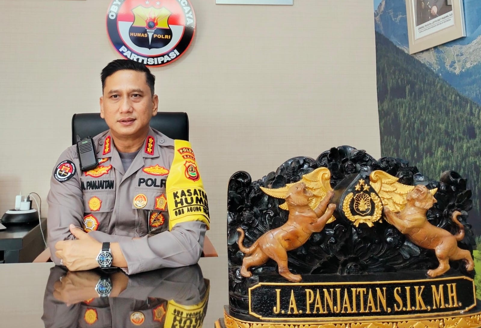 KONTEN SESAT: Kepala Bidang Hubungan Masyarakat (Kabid Humas) Polda Bali Kombes Pol Jansen Panjaitan.