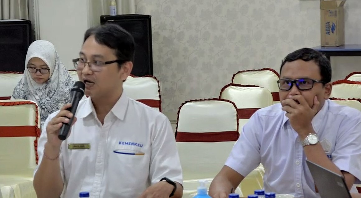 LAMPAUI TARGET: Kepala Bidang Pendaftaran, Ekstensifikasi, dan Penilaian Kanwil DJP Bali yang mewakili Kepala Kanwil DJP Bali, I Made Agus Hari Sentana menyampaikan penerimaan hingga Januari 2024.