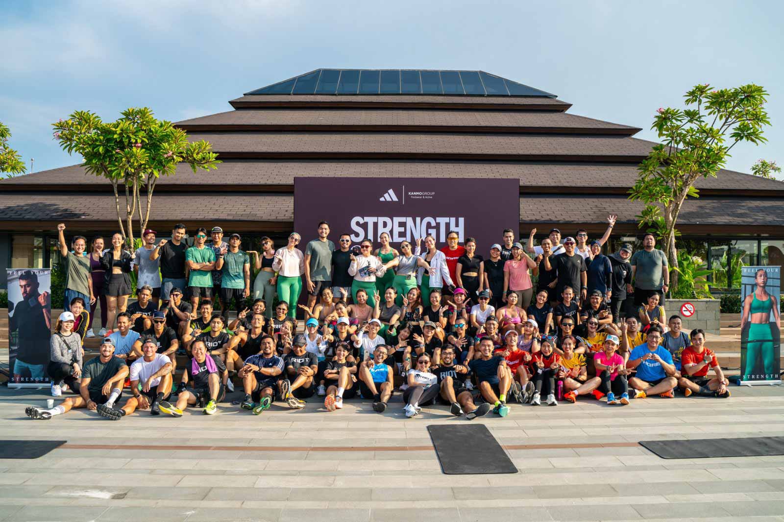 ANTUSIAS: Sekitar 100 Orang dari Berbagai Komunitas Olahraga di Bali Ikut Berpartisipasi dalam Olahraga Bersama. (Kanmo Group)