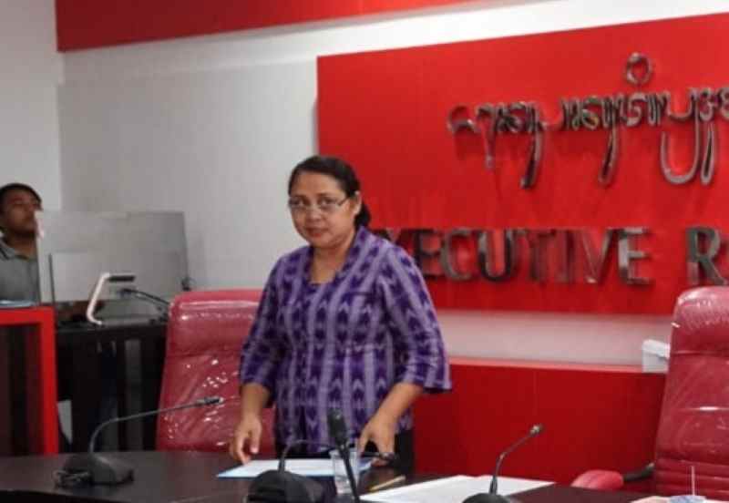 WAJAH BARU, TARGET BARU : Direktur Perumda Jembrana terpilih Nyoman Sukeni . (Foto humas Pemkab Jembrana)
