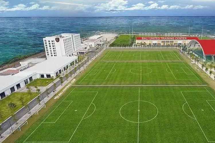 MEWAH: Training Center Bali United di pantai Purnama Gianyar Bali dengan fasilitas kelas dunia.