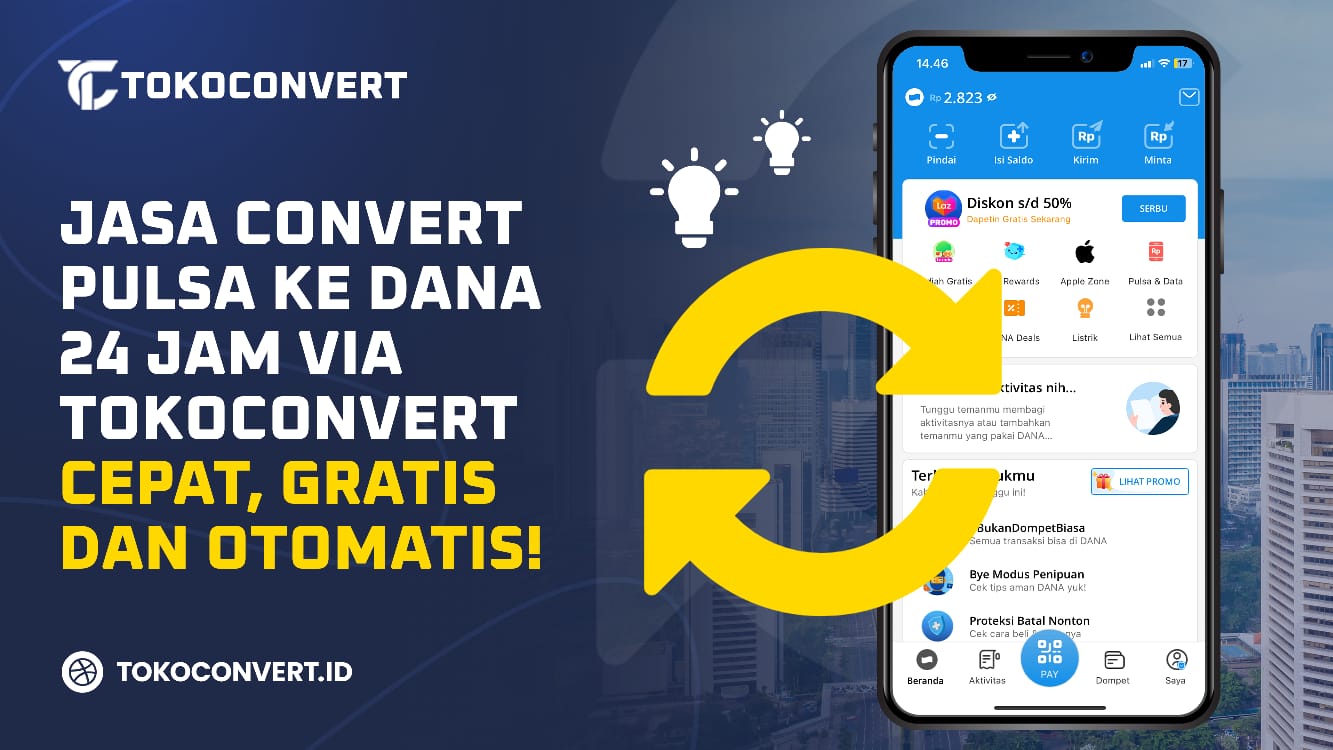 Ilustrasi jasa konvert pulsa menjadi uang online dalam 24 jam di Tokokonvert