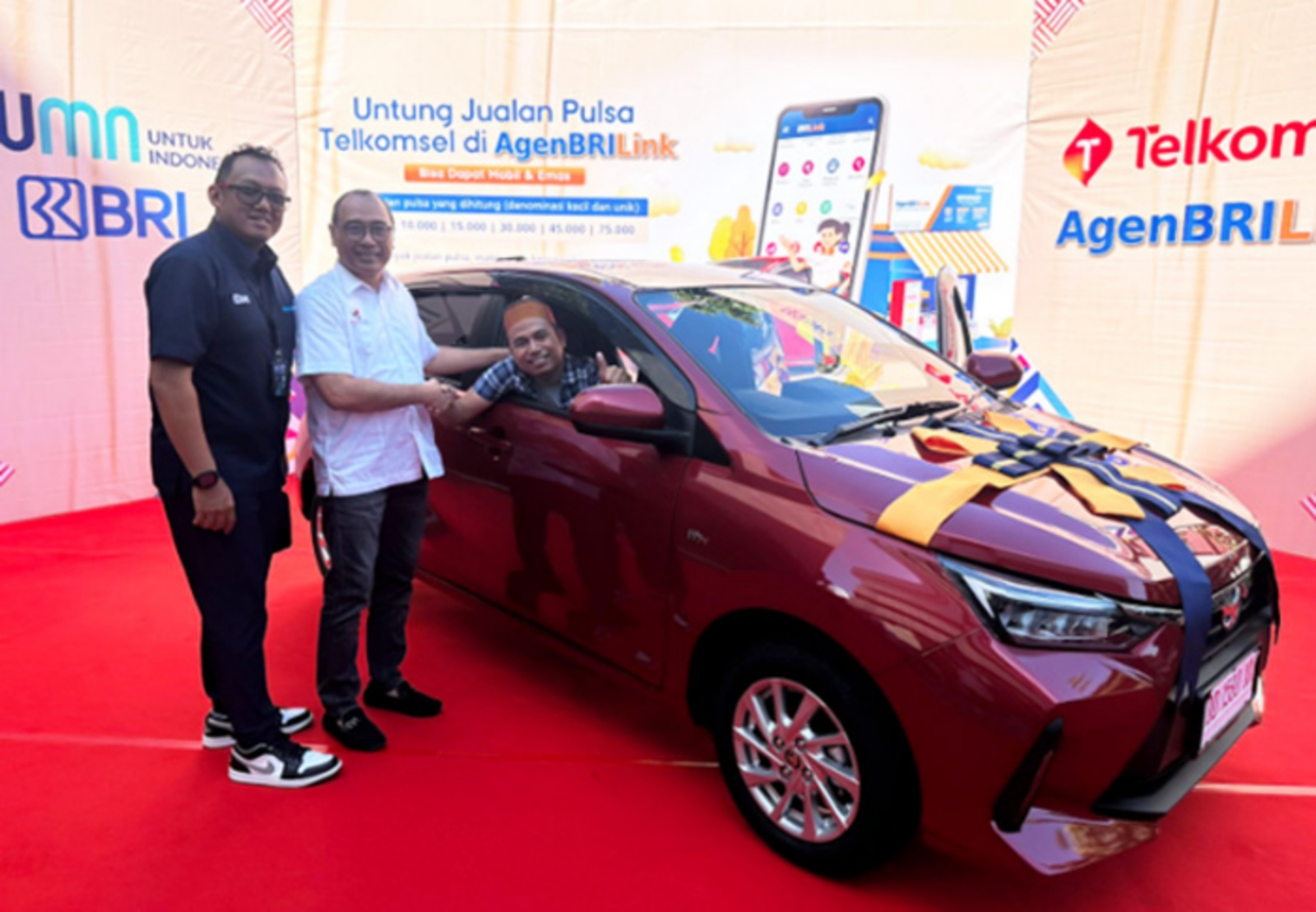 HADIAH MOBIL: BRI mengapresiasi  AgenBRILink yang telah berpartisipasi dan berkontribusi. (BRI)