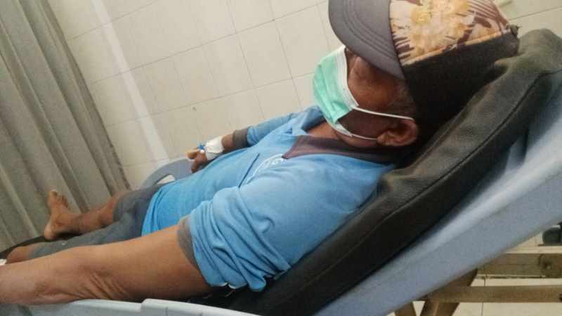 NAHAS : Awak kapal cepat di Pelabuhan Tribuana, Desa Kusamba, Kecamatan Dawan mengalami kecelakaan kerja, Sabtu (16/3/2024).(istimewa)