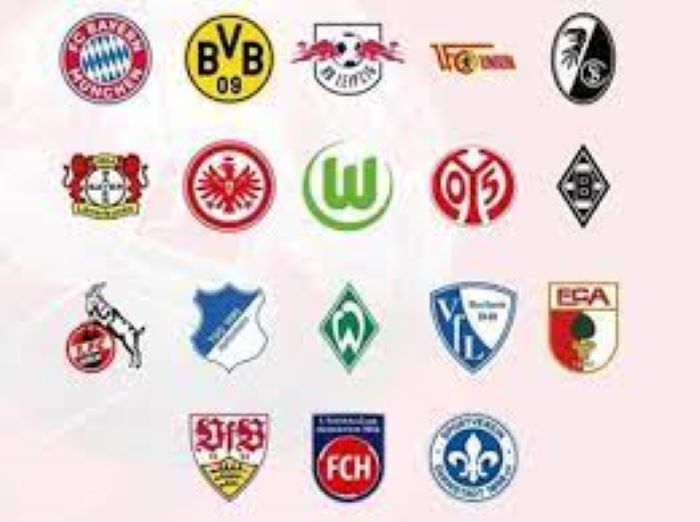 BALI TUAN RUMAH: logo-logo tim Bundesliga Jerman musim 2023-2024