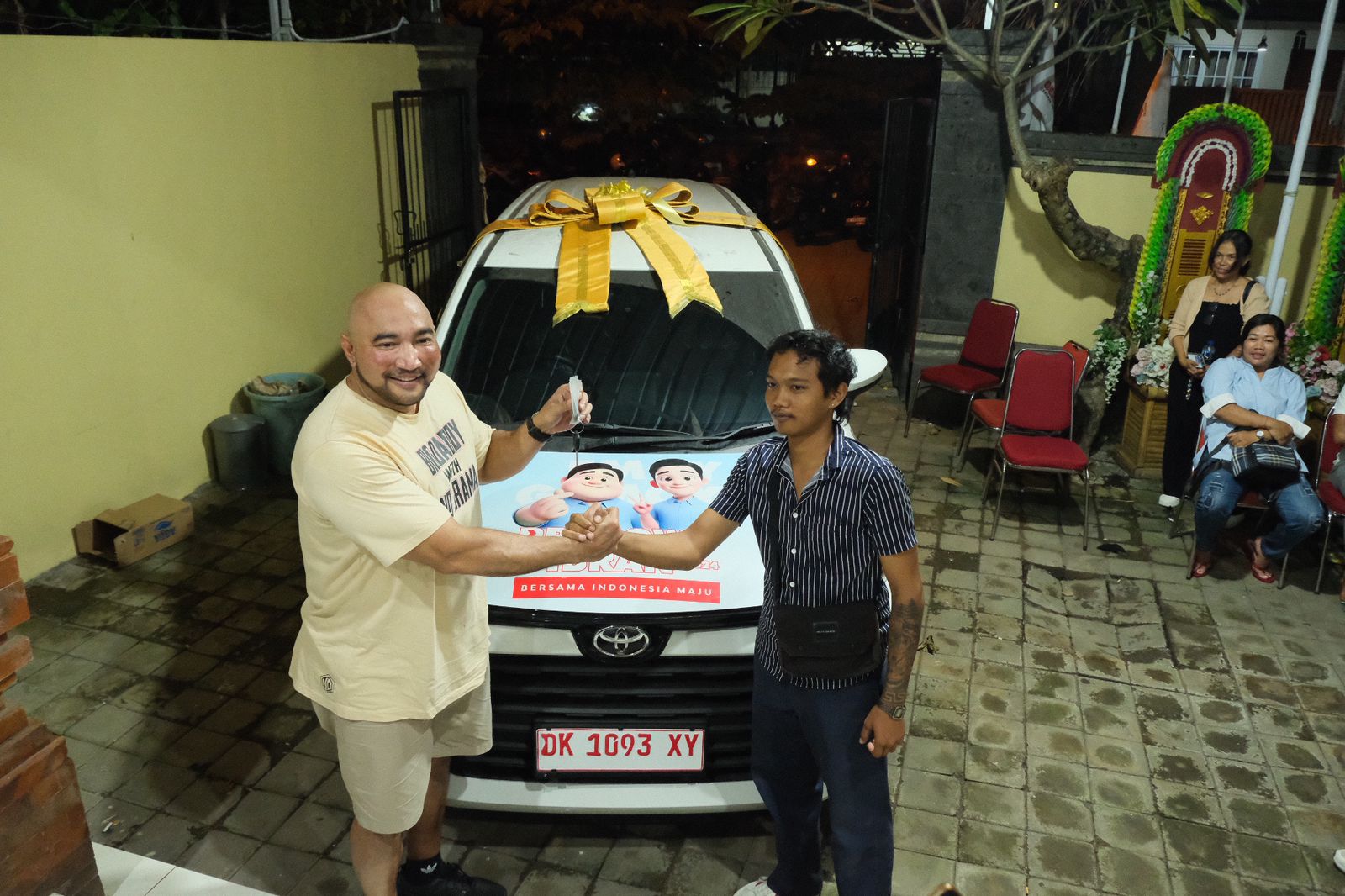 Pemenang hadiah mobil jalan sehat Gerindra Bali