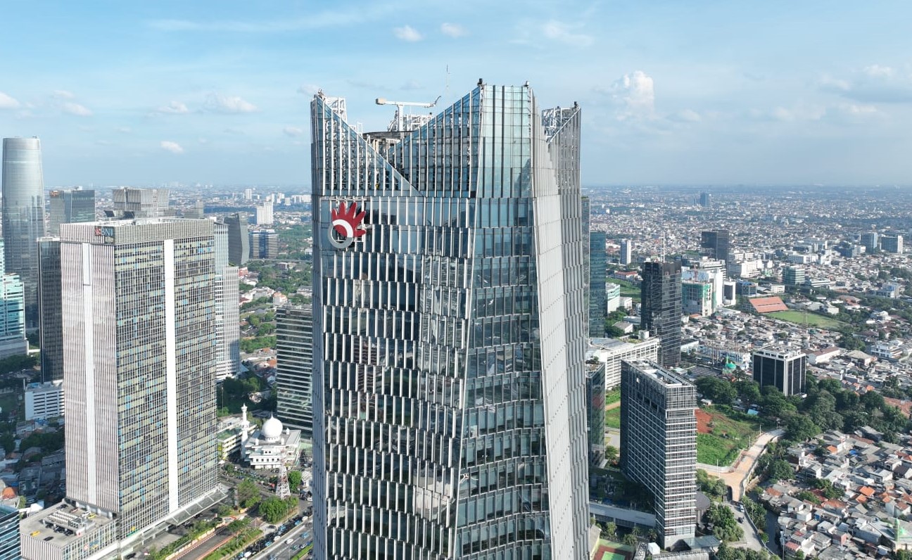 KINERJA POSITIF: Kantor menara Telkom di Jakarta