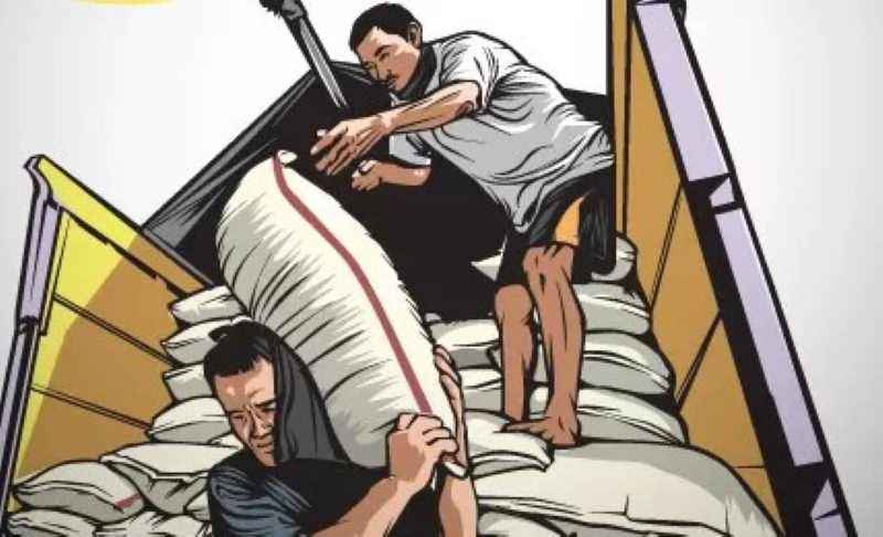 ilustrasi perdagangan beras-JawaPos.com- Radar Bojonegoro