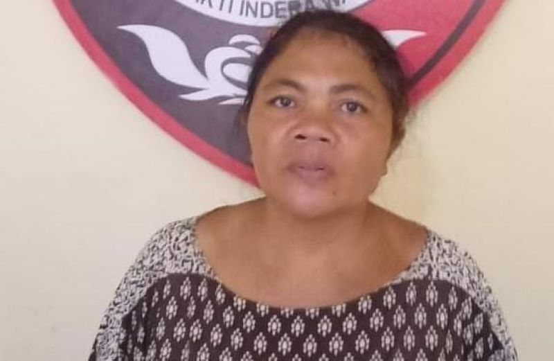 TEGA: Ibu Rumah Tangga (IRT) Ni Ketut Rai, 51, asal Karangasem, Diamankan karena bobol rumah teman