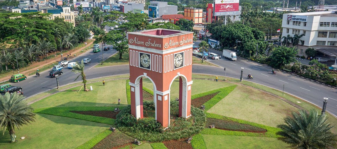 INVESTASI: Kawasan kompleks perumahan elit Alam Sutera