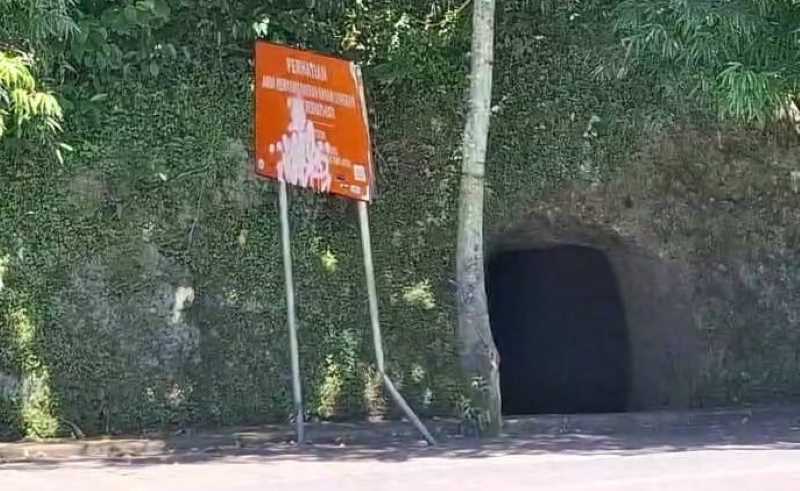 DINILAI RAWAN LONGSOR : Gua Jepang, di Klungkung, yang jadi objek wisata sejarah. (dok.Radar Bali)