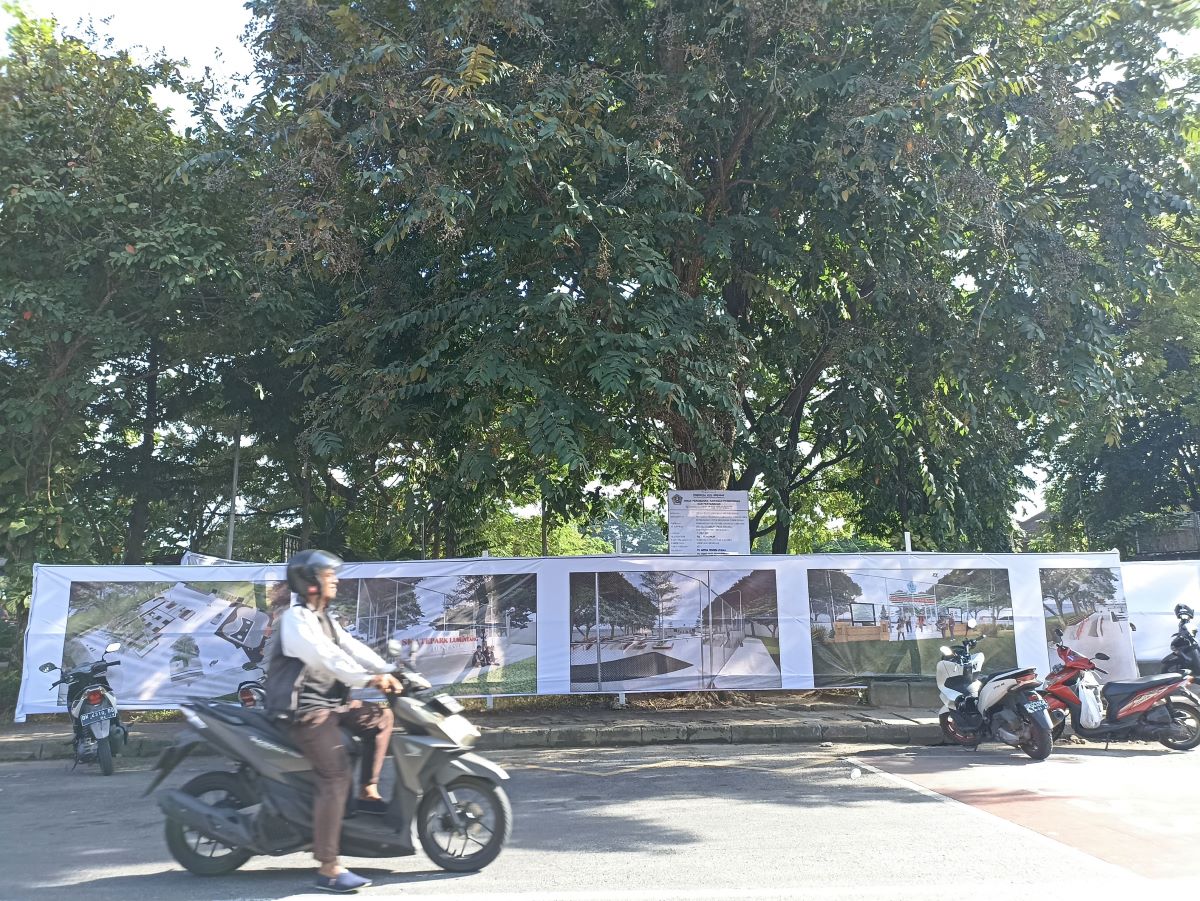 SPORTAINMENT: Rencana area arena Skate Park di Taman Lumintang Denpasar yang segera dibangun.