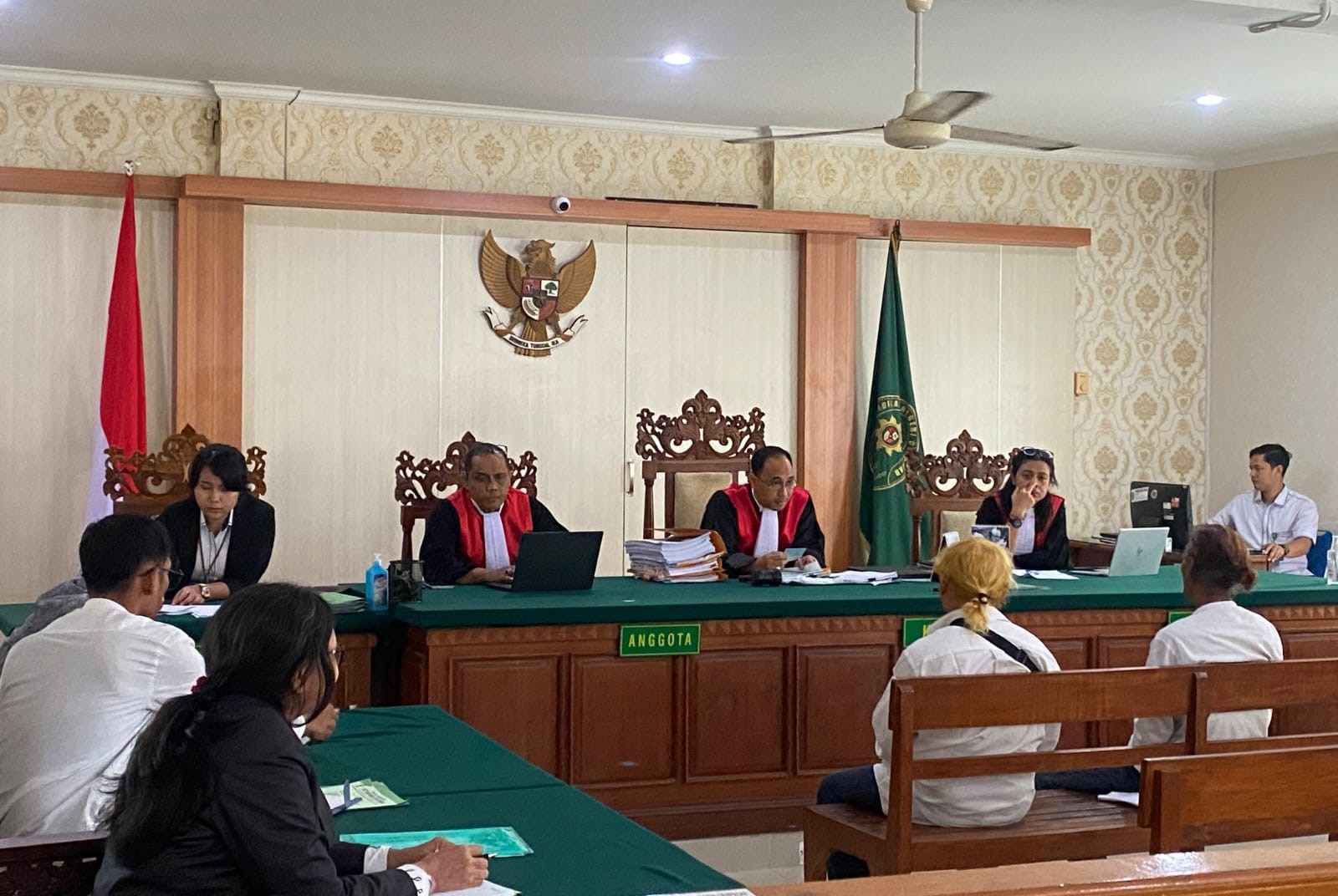 MEMANAS: Sidang pemeriksaan saksi Sengketa Tanah 710 Are di Pulau Serangan Bergulir di Meja Hijau Pengadilan Negeri Denpasar Senin (29/4/2024)
