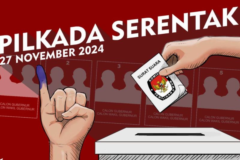 Ilustrasi Pilkada Serentak fdimana calon independen bisa maju dengan ketentuan 8.5 persen suarat DPT terakhir