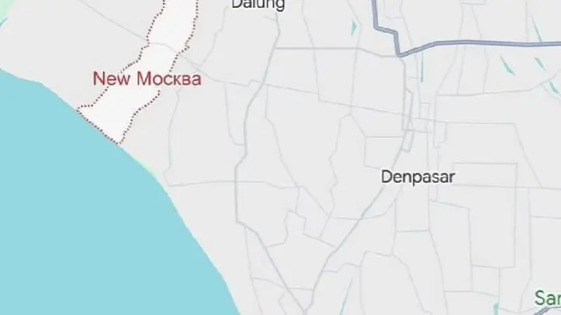 VIRAL: Peta New Moscow yang ditulis dalam bahasa Rusia