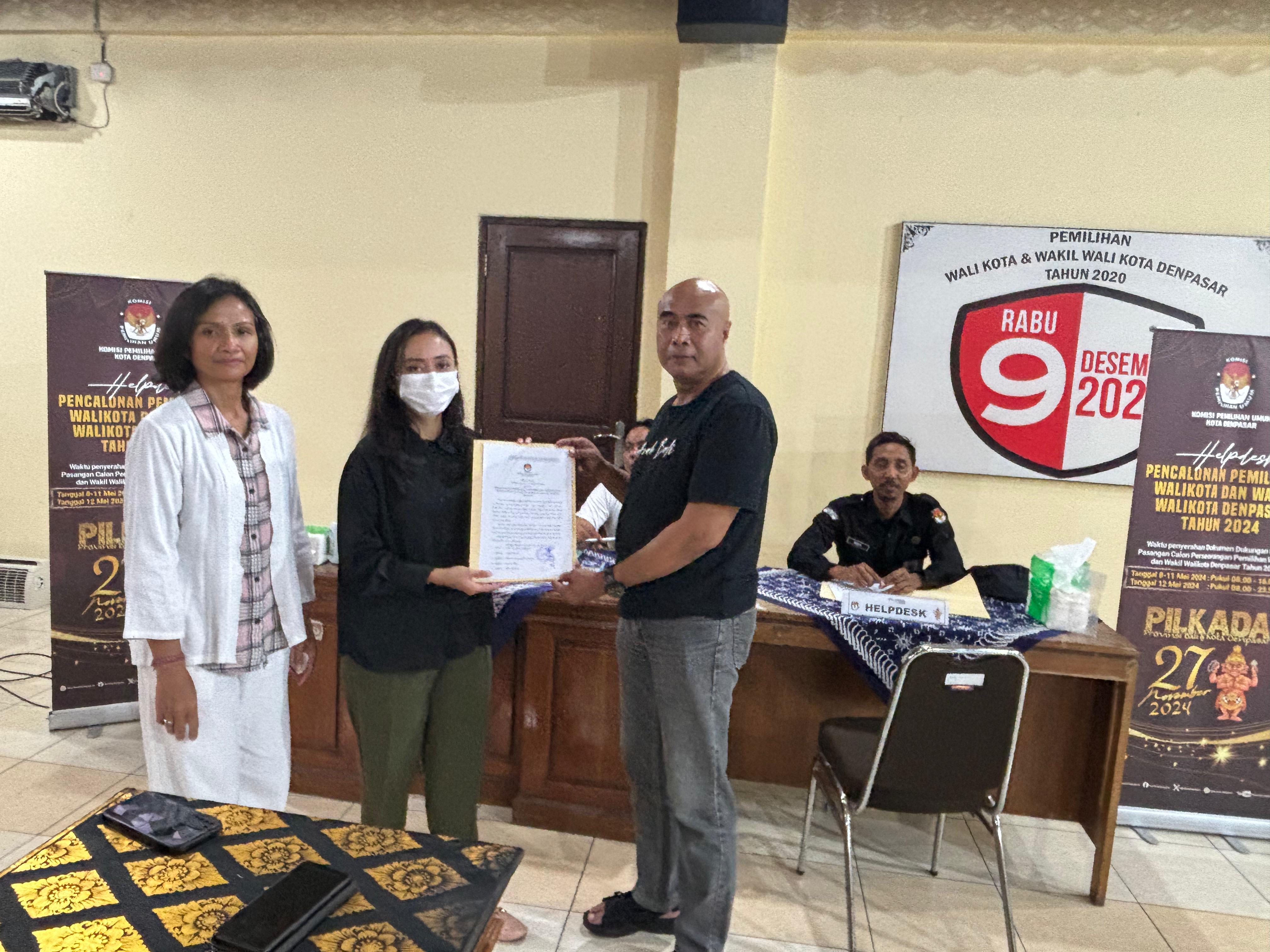 TANPA PERSEORANGAN: KPU Kota Denpasar rampungkan tahapan Pencalonan Bakal Pasangan Calon Perseorangan Calon Walikota dan Wakil Walikota Denpasar pada Minggu (12/5) pukul 23.59 WITA.