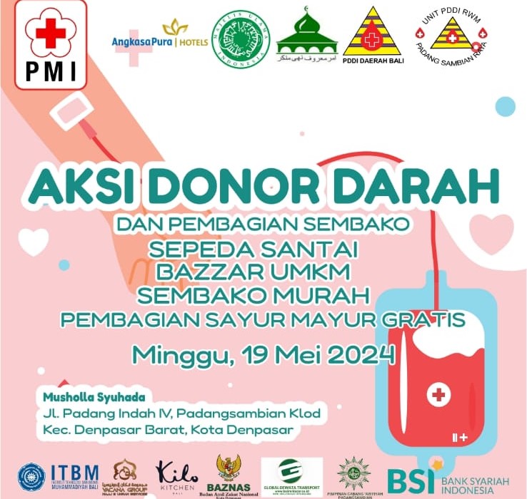 AKSI KEMANUSIAAN: Flayer Aksi Donor Darah MUI Provinsi Bali