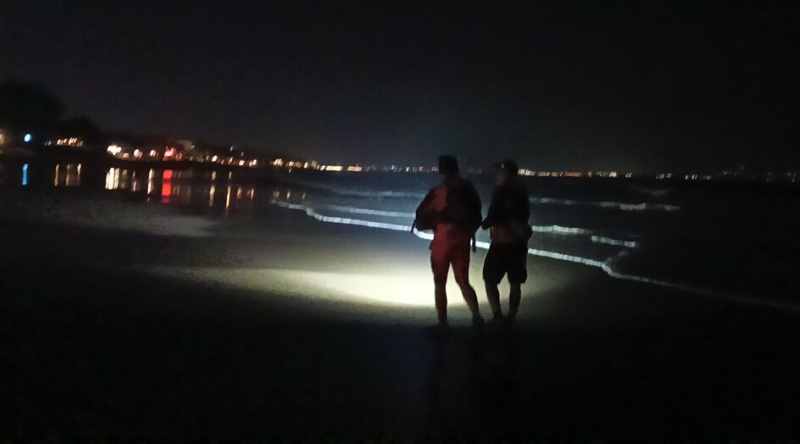 DALAM PENCARIAN : Pihak Basarnas melakukan pencarian.( Foto Humas Basarnas Bali )