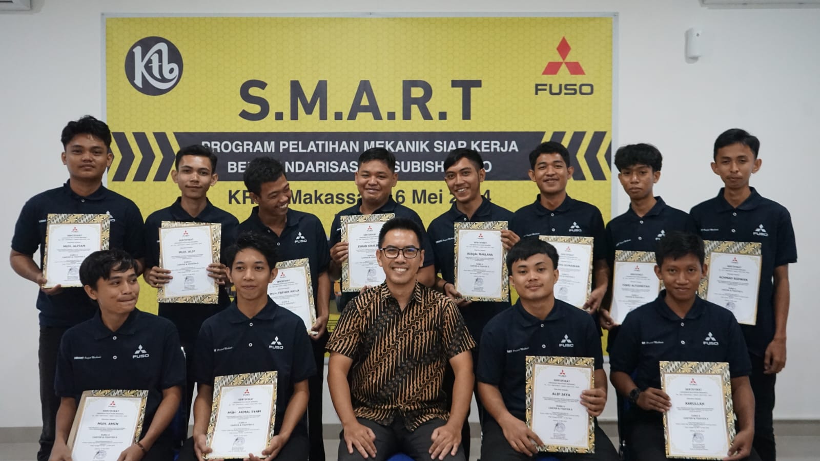 PERDANA: Mitsubishi Fuso melaksanakan program SMART yang dimulai pada 26 Februari 2024 di Krama Yudha Regional Training Centre (KRTC) Makassar.