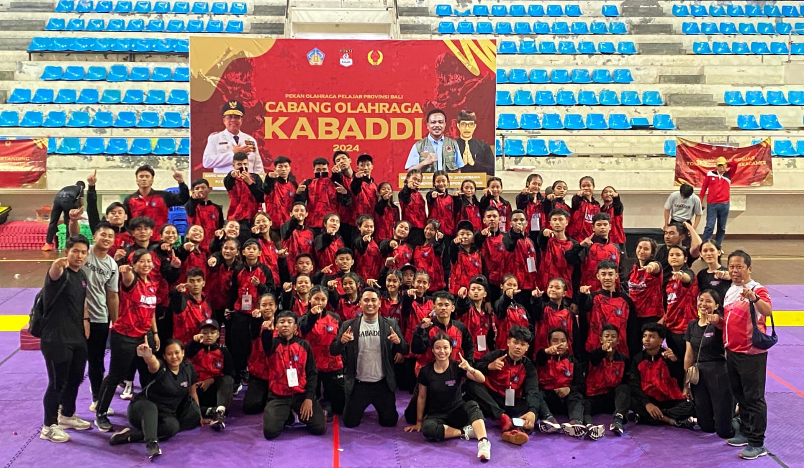Ti Kabaddi Badung yang masih berjaya di Porjar Bali 2024