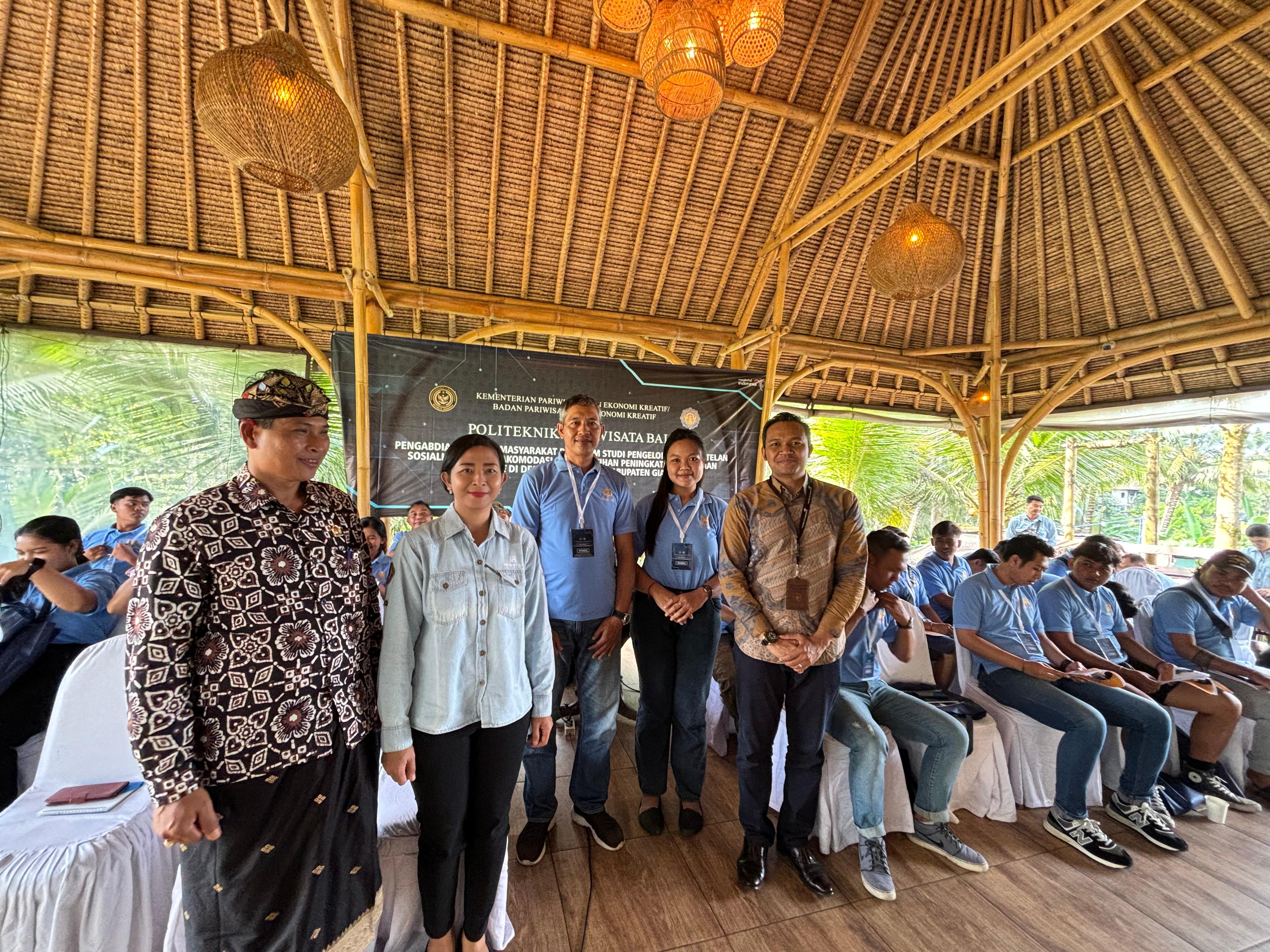 PKM Program Studi Pengelolaan Perhotelan (PPH) Politeknik Pariwisata Bali (Poltekpar) pada 31 Mei 2024 di Desa Keliki, Gianyar.