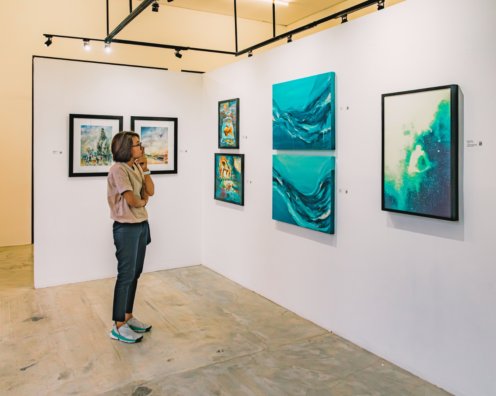 KEMARITIMAN: Pameran seni bertema laut yang dikurasi oleh Gallery Aatelier, berjudul Vol 3: OCEAN, resmi dibuka Senin (24/6/2024) di Jhub Art Space, Jimbaran Hub.