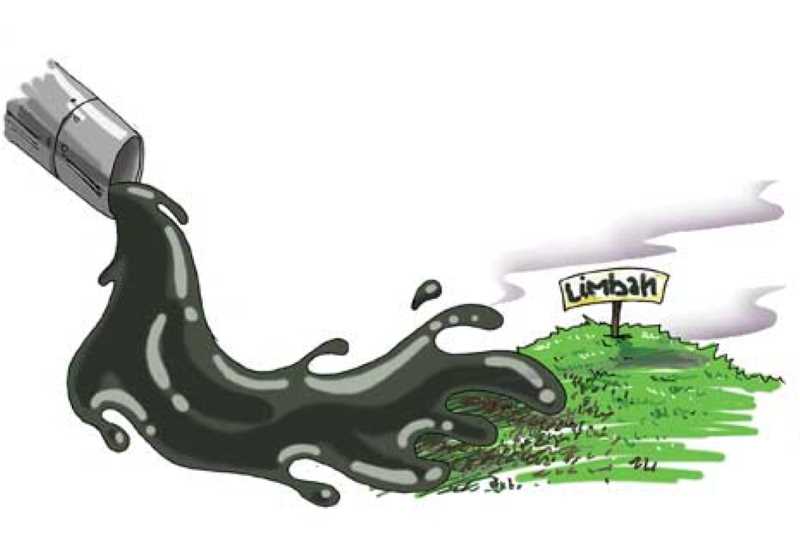 ilustrasi limbah dan pencemaran lingkungan.(jawa pos).com