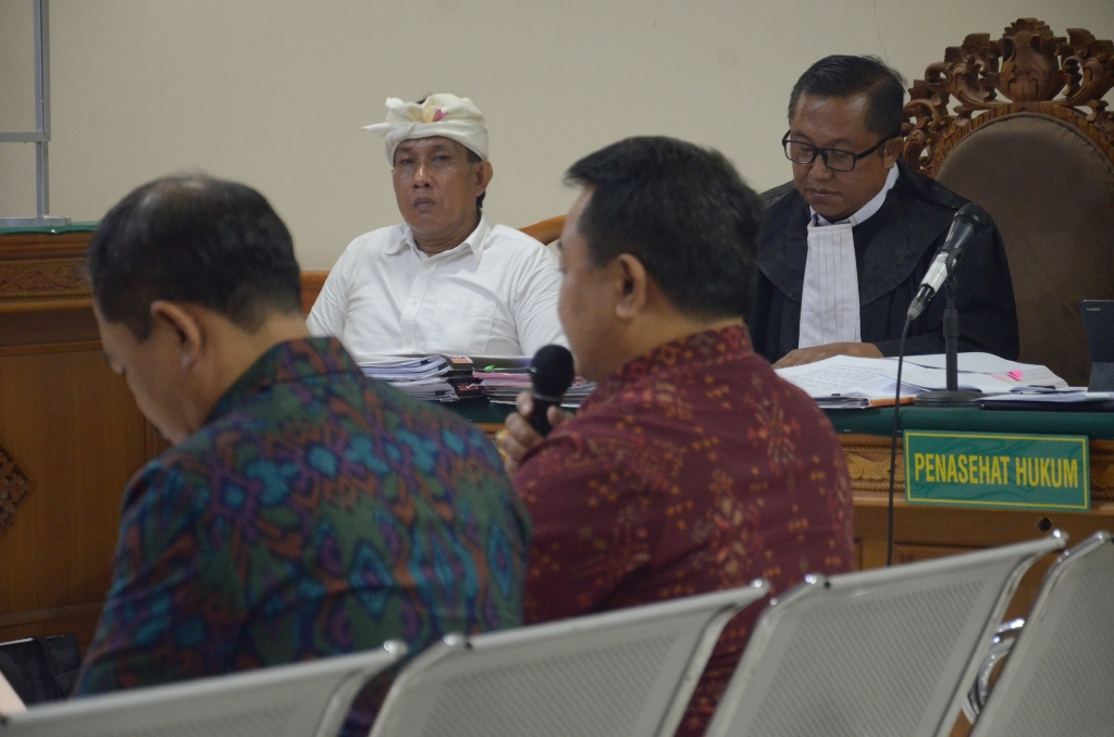 BERSAKSI: Tiga pejabat tinggi di Badung bersaksi di Pengadilan Tipikor Denpasar, Kamis,18 Juli 2024.