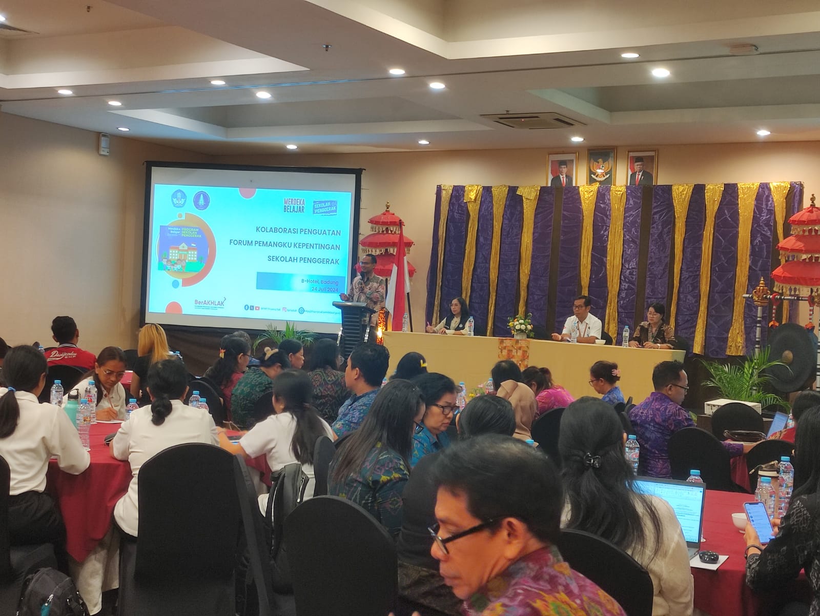 Kepala BPMP Provinsi Bali, I Made Alit Dwitama memberikan sambutan dalam kegiatan Rabu (24/7)