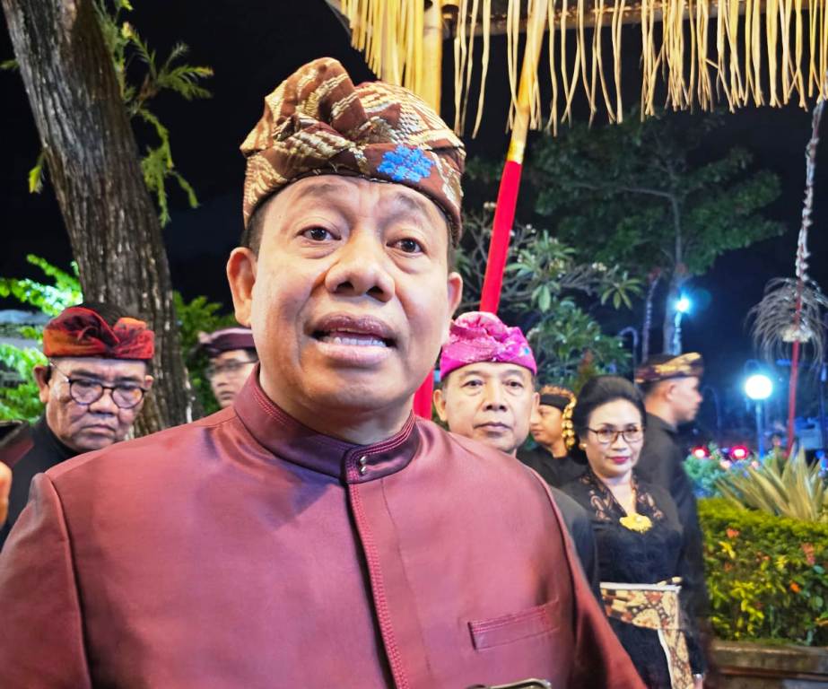 MENGAPRESIASI: Penjabat (Pj) Gubernur Bali Sang Made Mahendra Jaya mengapresiasi  BNN RI  membongkar adanya laboratorium narkotika di Gianyar.