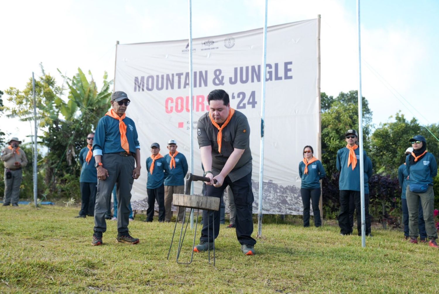 SEMAKIN TREN: Galih Donikara, EIGER Adventure Service Team Advisor sekaligus penanggung jawab MJC 2024 saat pembukan.