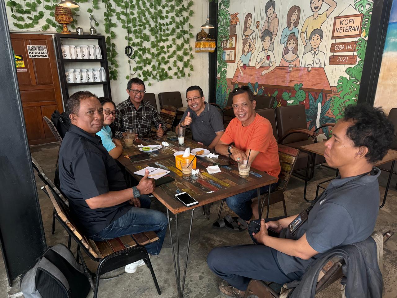 Rapat Pengurus SMSK Badung di Kopi Veteran, Denpasar, Rabu, 7 Agustus 2024.