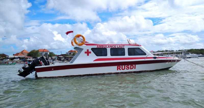 AMBULANS LAUT : Kapal ambulans RS Grha Bhakti Medika (GBM). (Foto: RS Grha Bhakti Medika Klungkung).